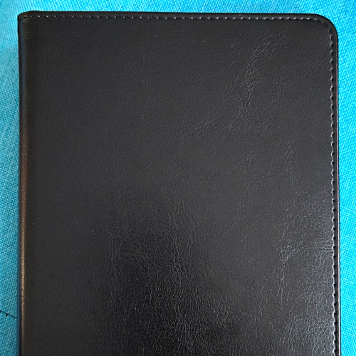 Black leather kindle paper - kindle,