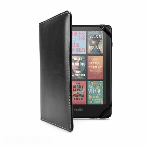 Premium black leather - black, case